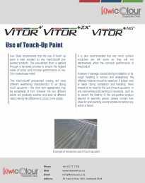 Use of Touch-Up Paint